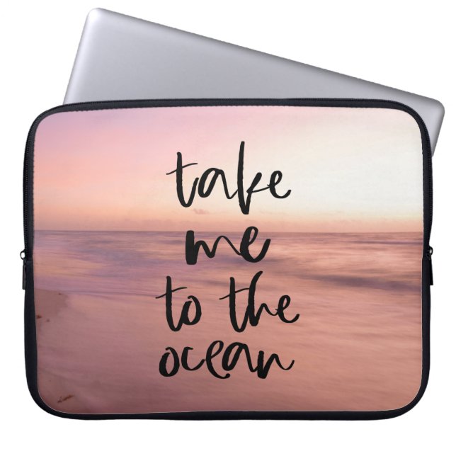 Breng me naar de oceaan laptop sleeve (Voorkant)