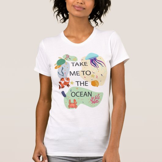 Breng me naar de oceaanflabben, oceaanwezens t-shirt (Voorkant)
