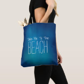 Breng me naar de strand onderwater kijk tote bag (Dichtbij)