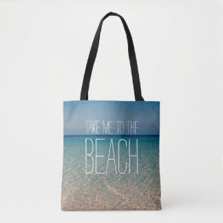 Breng me naar het Beach Zee Water Blue Sky Sand Tote Bag
