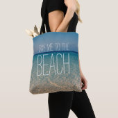 Breng me naar het Beach Zee Water Blue Sky Sand Tote Bag (Dichtbij)