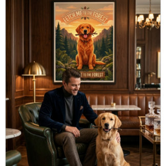 Breng Me Naar Het Bos Golden Retriever Hond Liefhe Poster