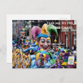 Breng me naar het Briefkaart van Mardi Gras (Voorkant / Achterkant)