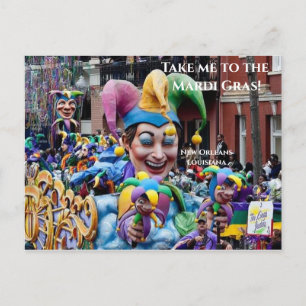 Breng me naar het Briefkaart van Mardi Gras
