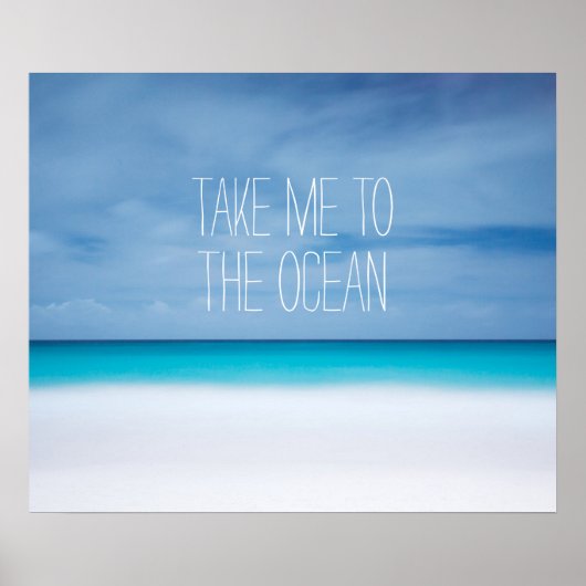 Breng me naar het inspirerend citaat van het oceaa poster (Voorkant)