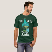 Breng me naar het meer van de Campground Fish Boat T-shirt (Voorkant volledig)