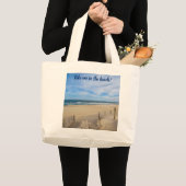 Breng me naar het strand. Jumbo Canvas Bag Grote Tote Bag (Voorkant (product))