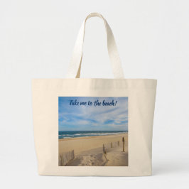 Breng me naar het strand. Jumbo Canvas Bag Grote Tote Bag