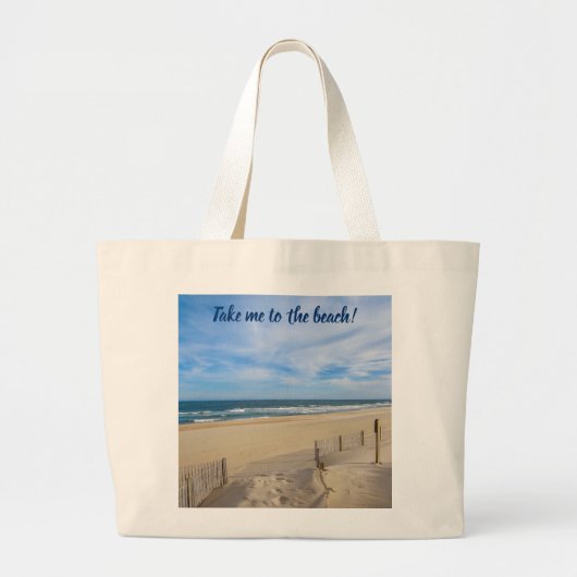 Breng me naar het strand. Jumbo Canvas Bag Grote Tote Bag (Voorkant)