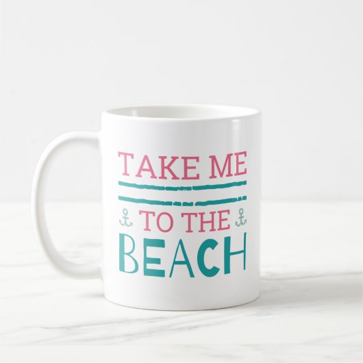 Breng me naar het strand koffiemok (Links)