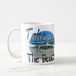 Breng me naar het strand. koffiemok