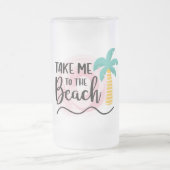 Breng me naar het strand matglas bierpul (Center)