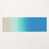 "Breng me naar het strand" Modern Blue Ombre Yogamat (Achterkant (horizontaal))