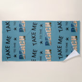 Breng me naar het strand strandlaken (Voorkant)