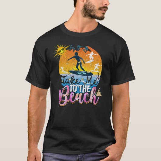  Breng me naar het strand T-shirt (Voorkant)