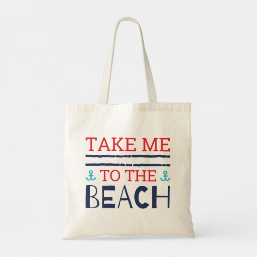 Breng me naar het strand tote bag (Achterkant)