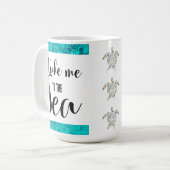 Breng me naar het Zee Cute Turtle Koffiemok (Voorkant links)