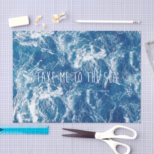 Breng me naar het zee tissuepapier (Craft)