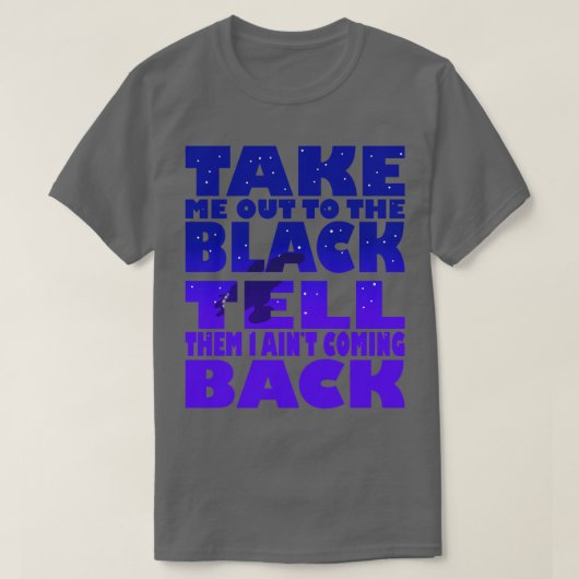 Breng me naar het zwart t-shirt (Design voorkant)