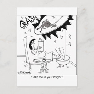 Breng me naar je advocaat briefkaart