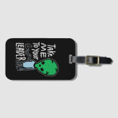 Breng me naar je leider | Schattigee Alien sarcasm Bagagelabel (Voorkant (horizontaal))