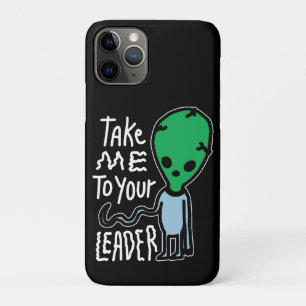 Breng me naar je leider   Schattigee Alien sarcasm Case-Mate iPhone Case