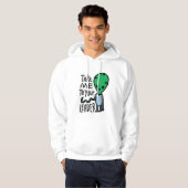 Breng me naar je leider | Schattigee Alien sarcasm Hoodie (Voorkant volledig)