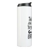 Breng me naar je leider | Schattigee Alien sarcasm Thermosbeker (Gedraaid links)