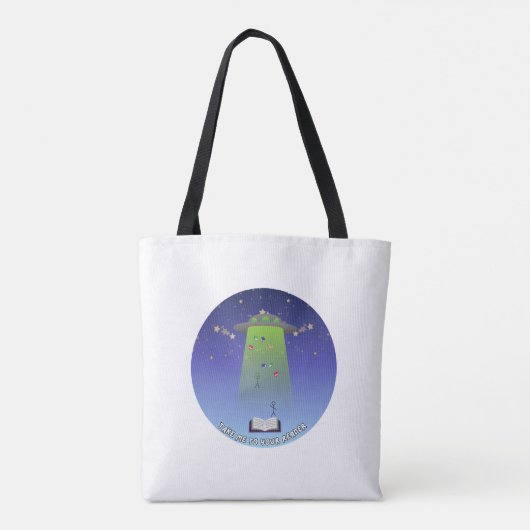 Breng me naar je lezer tote bag (Achterkant)