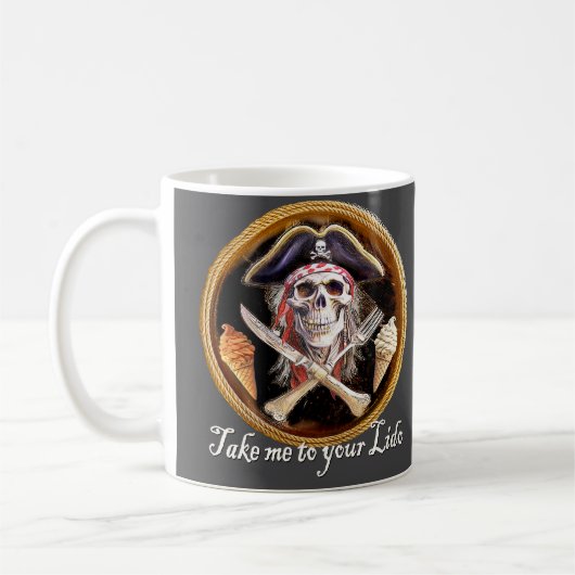 Breng me naar je Lido Pirate Skull Koffiemok (Links)