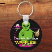 Breng me naar je wafels! sleutelhanger (Voorkant)