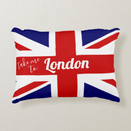 Breng me naar Londen | Vlag van het VK/EU-vlag Accent Kussen