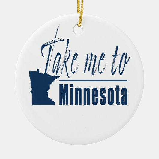 Breng me naar Minnesota Keramisch Ornament (Voorkant)