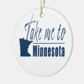 Breng me naar Minnesota Keramisch Ornament (Links)