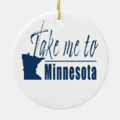Breng me naar Minnesota Keramisch Ornament (Achterkant)