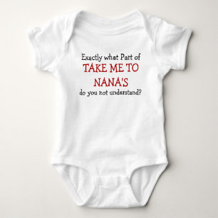 Breng me naar Nana's Baby Baby bodysuit