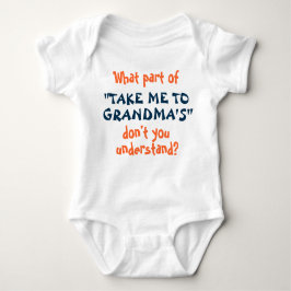 Breng me naar oma's baby of peuter shirt! romper