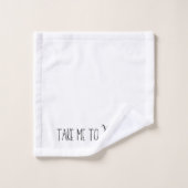 "Breng me naar Parijs" Bad Handdoek (Wasdoekje)