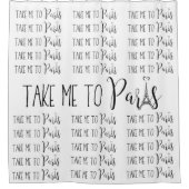 "Breng me naar Parijs" Douchegordijn (Voorkant)