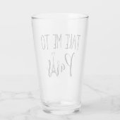 "Breng me naar Parijs" Glas (Achterkant)