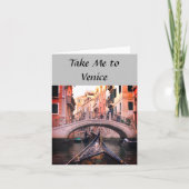 Breng me naar Venetië Wenskaart Kaart (Voorkant)