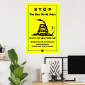 Breng me niet in quarantaine poster (Thuiskantoor)