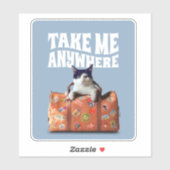 BRENG ME OVERAL REISKOFFER KAT STICKER (Vel)