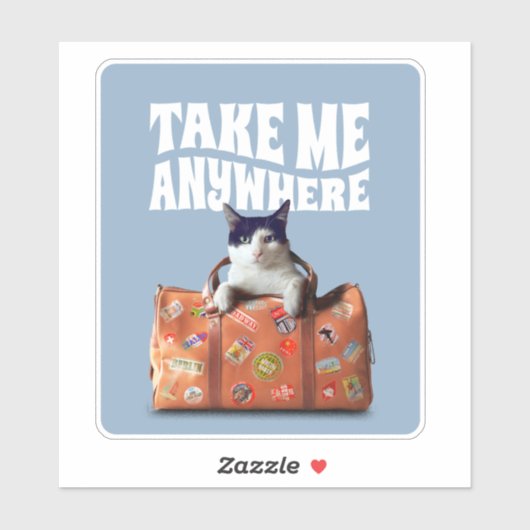 BRENG ME OVERAL REISKOFFER KAT STICKER (Vel)