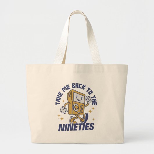 Breng me terug naar de jaren negentig grote tote bag (Voorkant)