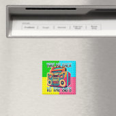 Breng me terug naar de jaren tachtig | Retro Vibe Magneet (Insitu (Vaatwasser))