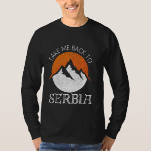 Breng me terug naar Servië Vintage Servië vakantie T-shirt