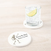 Breng me terug Snoep Skeleton Halloween Onderzette Zandsteen Onderzetter (Zijkant)