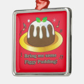 Breng me wat beeldpudding voor kerstkeramiek metalen ornament (Links)