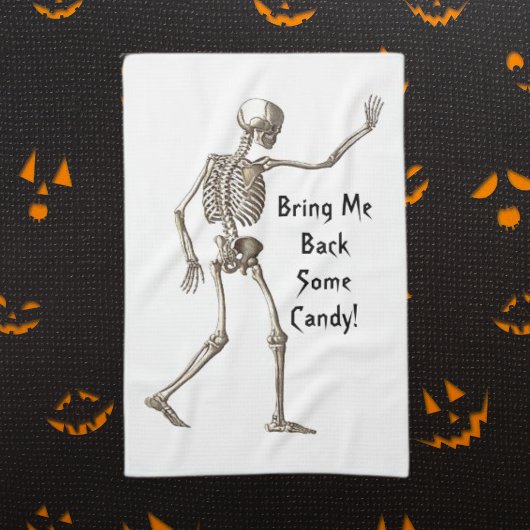 Breng me wat Snoep Skeleton Kitchen Towel terug Theedoek